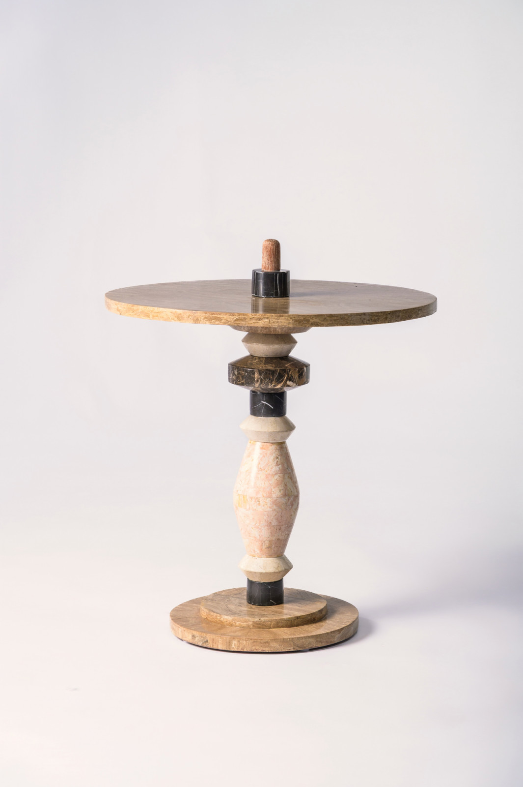Totem Stacking Table by Bruce and Company Fossilstone Furniture