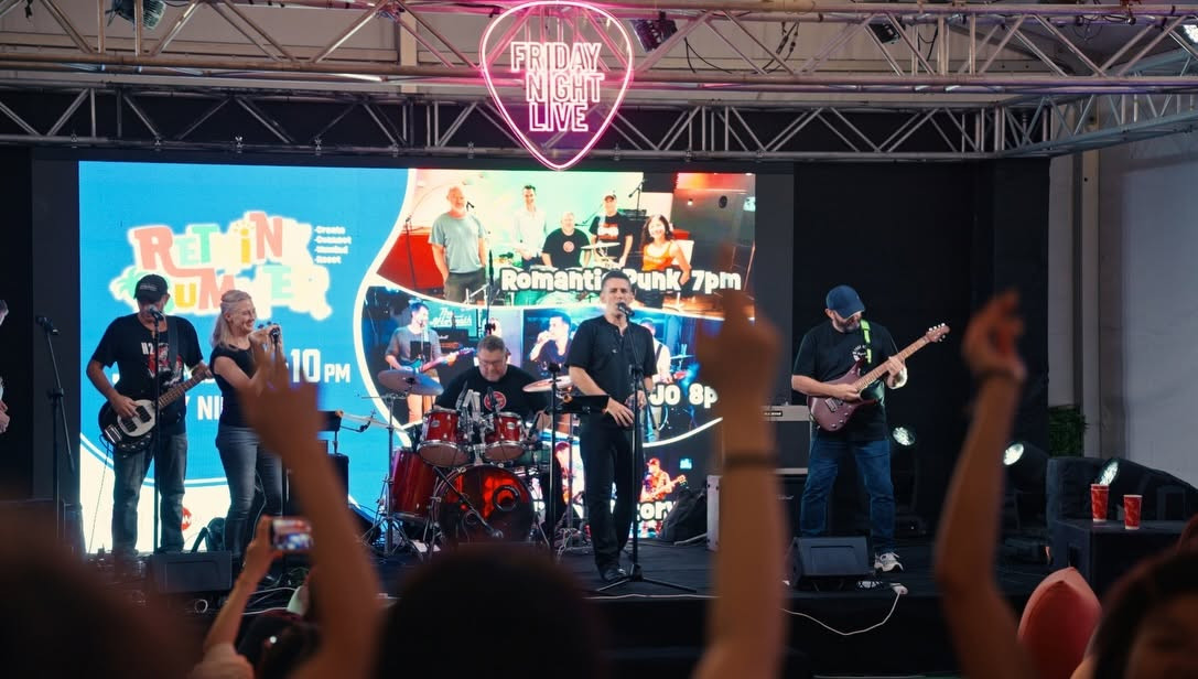 Free live music sessions return to AIA Vitality Park under the Hong Kong Observation Wheel every Friday evening in August. (Photo: AIA Vitality Park)