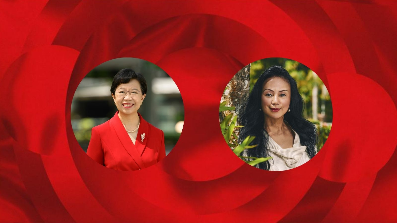 The Front & Female Business Leader Award nominees: Professor Lily Kong; Claire Chiang