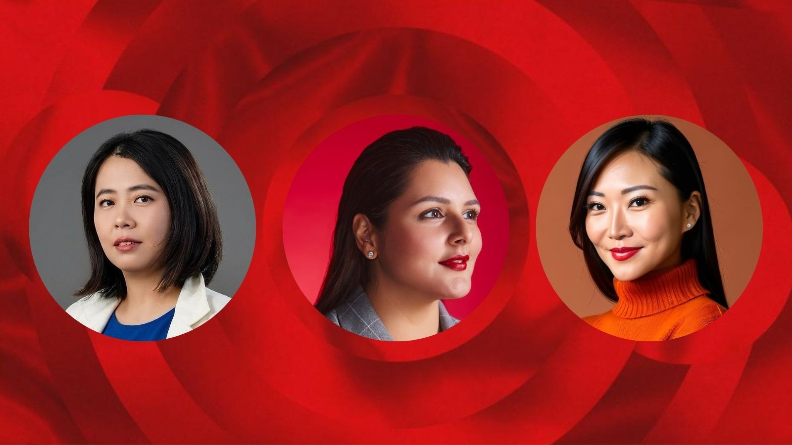 The Front & Female Innovation Award nominees: Grace Chia; Tulika Raj; Christel Buchanan