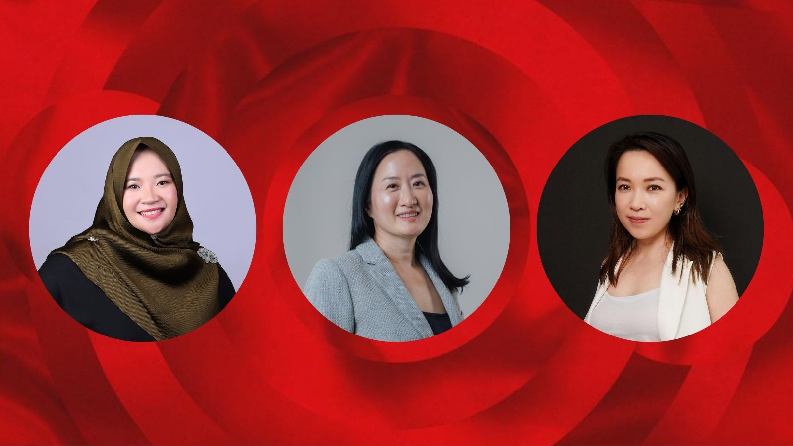 The Front & Female Well-being Award nominees: Hamidah Aidillah Mustafa; Grace Oh; Dr Laureen Wang