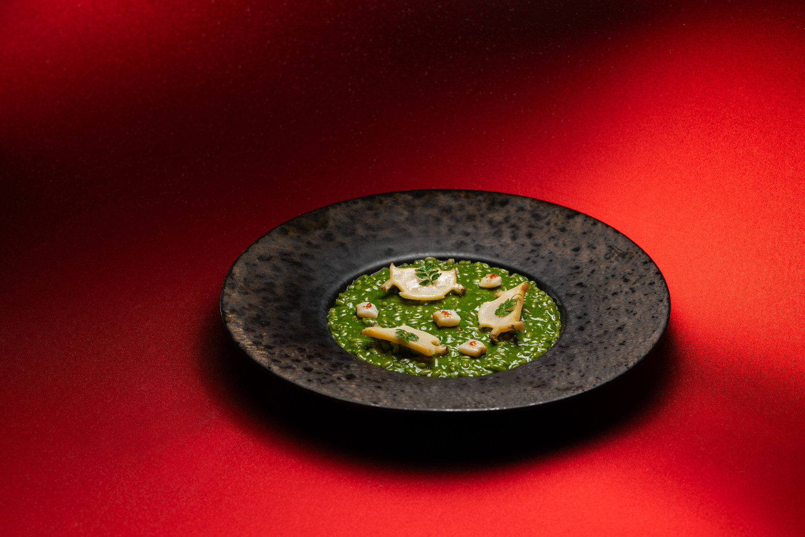 Pacific abalone, green algae, rock rice
