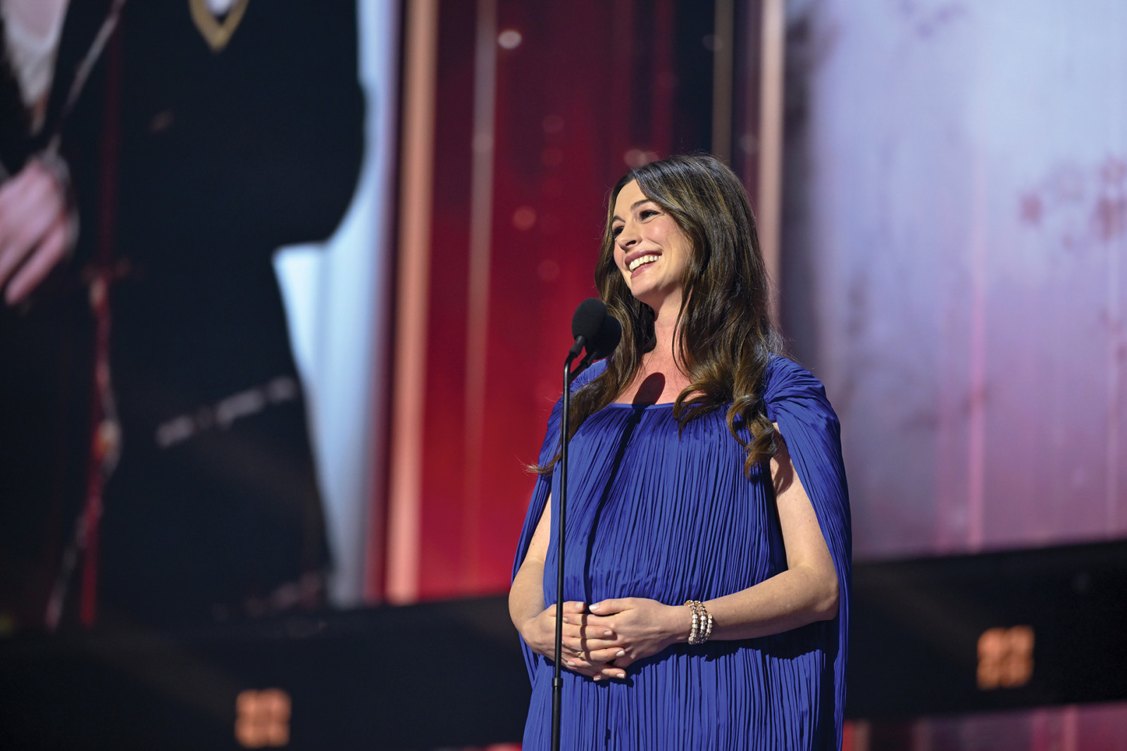 Sunday, August 16, 2026. Anne Hathaway at the 2026 Disney Legends Awards Ceremony as part of D23: The Ultimate Disney Fan Event presented by Visa in Anaheim, CA. (The Walt Disney Company/Image Group LA)