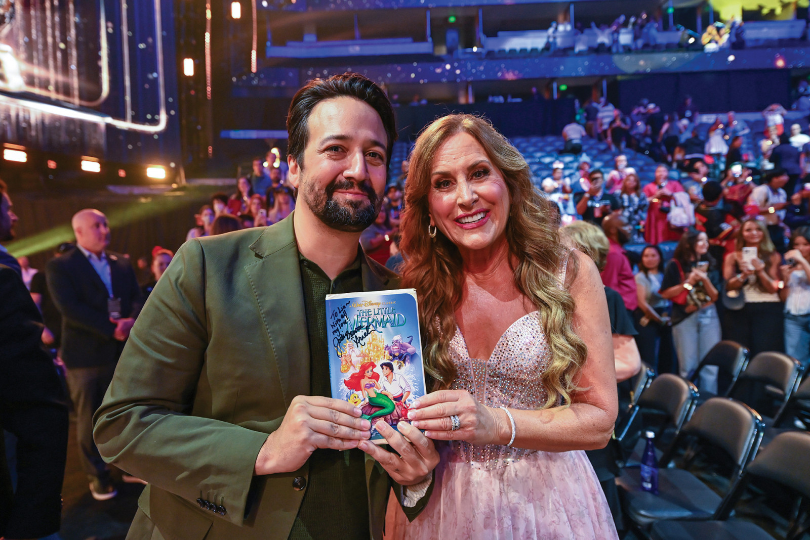 Sunday, August 16, 2026. Jodi Benson, Lin-Manuel Miranda at the 2026 Disney Legends Awards Ceremony as part of D23: The Ultimate Disney Fan Event presented by Visa in Anaheim, CA. (The Walt Disney Company/Image Group LA)