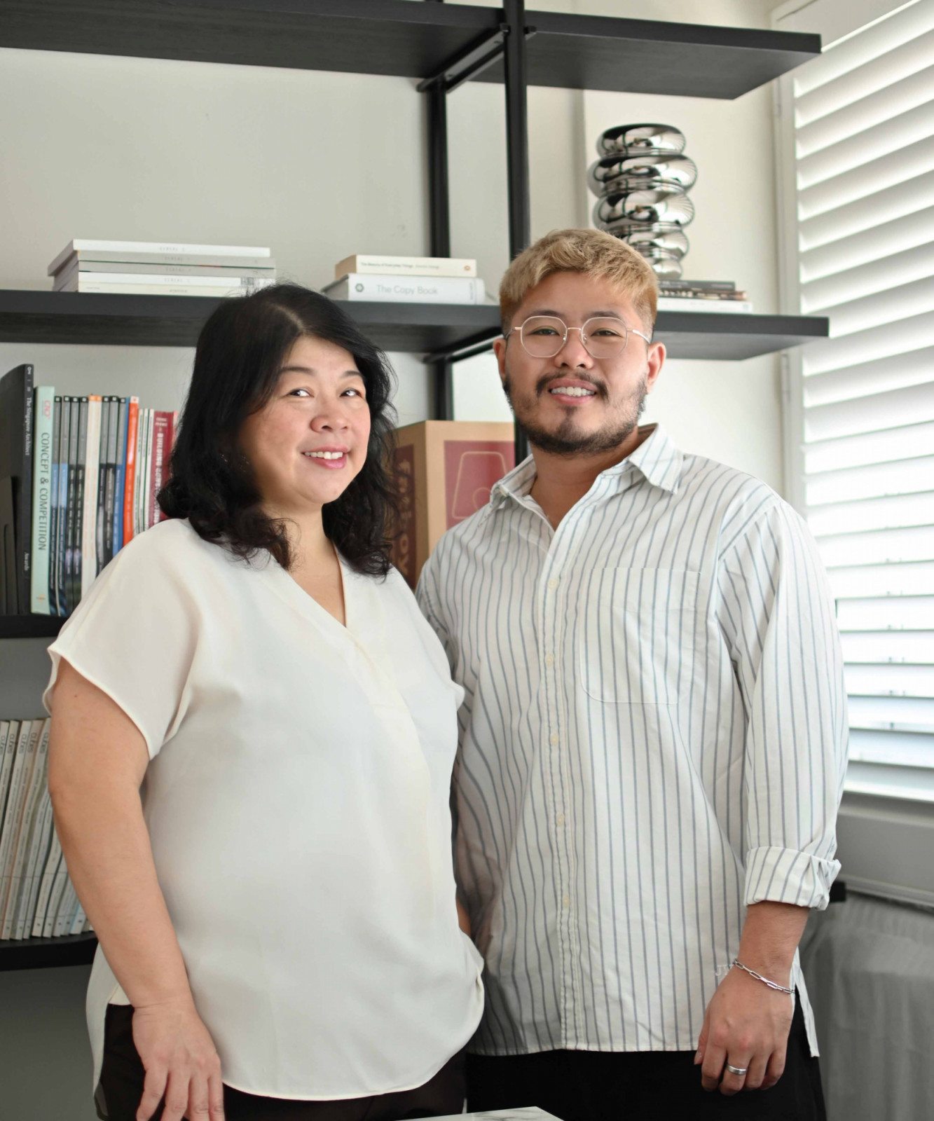Mosh Interior founder Shermaine Maena Ong (left) and designer Darrion Loo (right)
