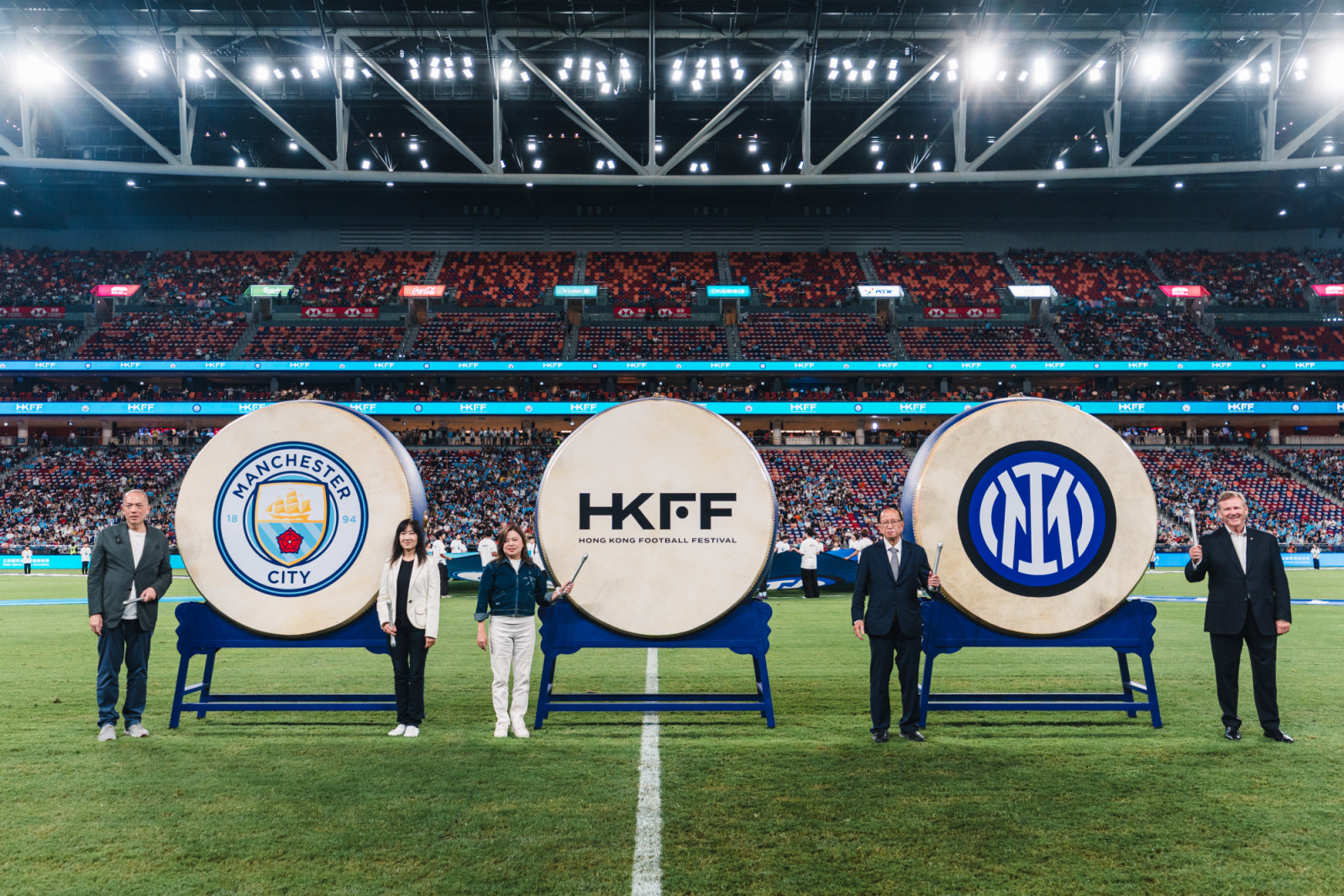 Hong Kong, Hong Kong - August 01: Hong Kong Football Festival - Manchester City vs Inter Milan at Kai Tak Stadium on August 1, 2026 in Hong Kong, Hong Kong . (Photo by Patrick Leung/TEG HK)