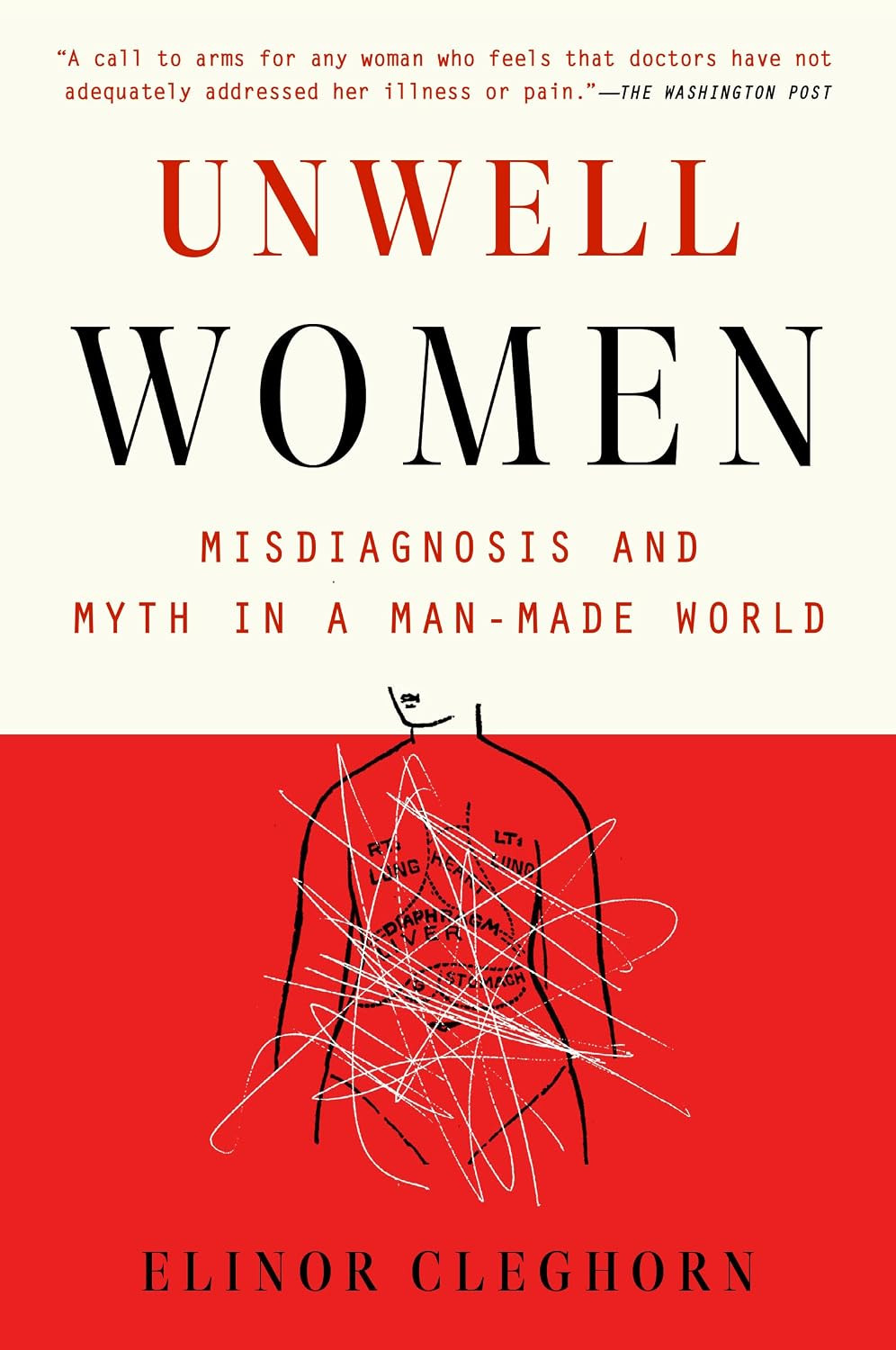 "Unwell Women: Misdiagnosis and Myth in a Man-Made World" by Elinor Cleghorn, explores systemic issues in women's health.