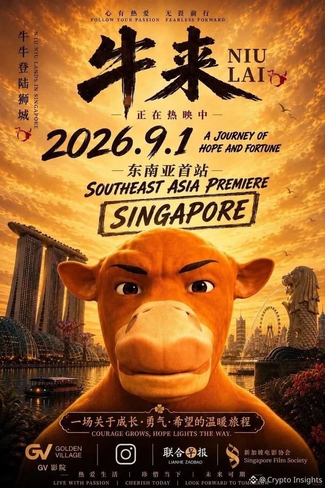 จากกระแสไวรัลสู่ปรากฏการณ์ระดับนานาชาติ Niu Lai ภาพยนตร์แอนิเมชั่นที่โด่งดังไปทั่วโลก จะเข้าฉายในโรงภาพยนตร์สิงคโปร์ในวันที่ 1 กันยายน 2026 ซึ่งเป็นจุดเริ่มต้นของการทัวร์ในเอเชียตะวันออกเฉียงใต้