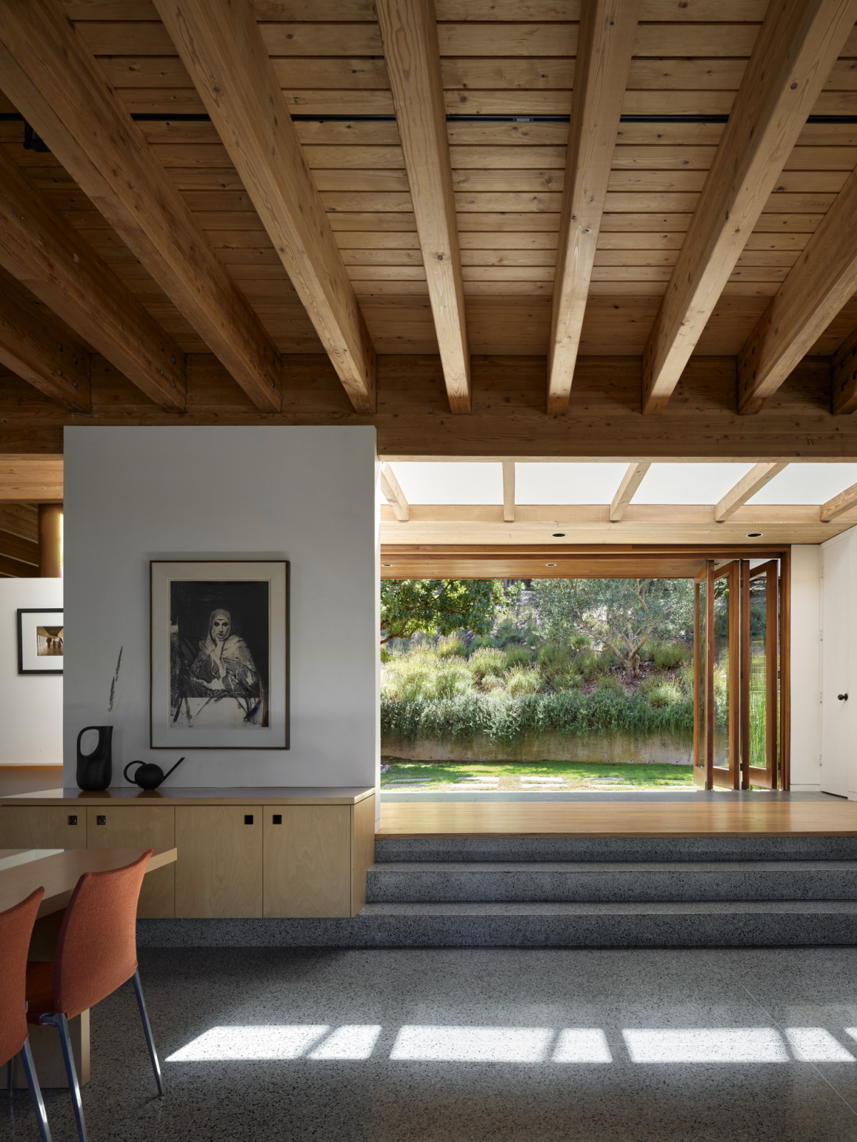 The interior of Robert Swatt's family home in Lafayette, California