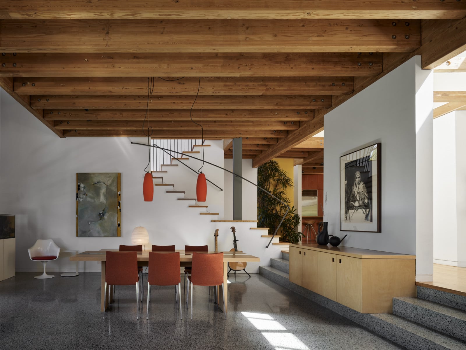 The interior of Robert Swatt's family home in Lafayette, California