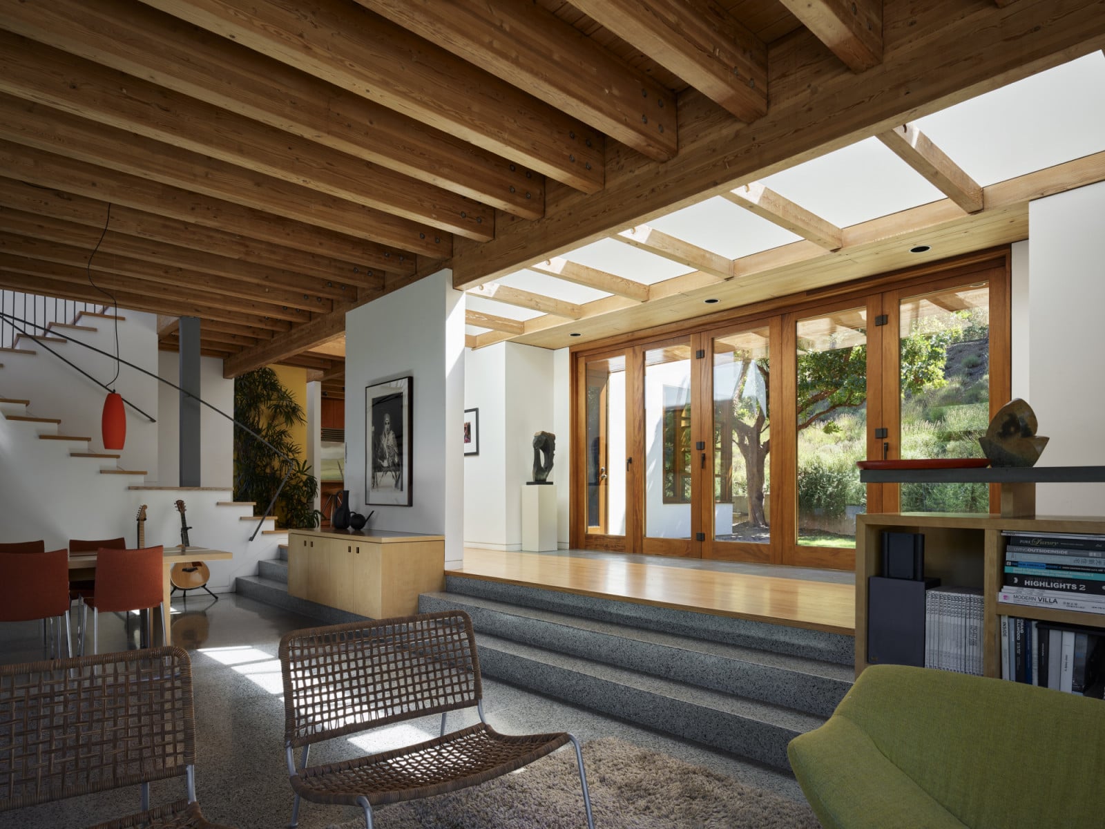The interior of Robert Swatt's family home in Lafayette, California