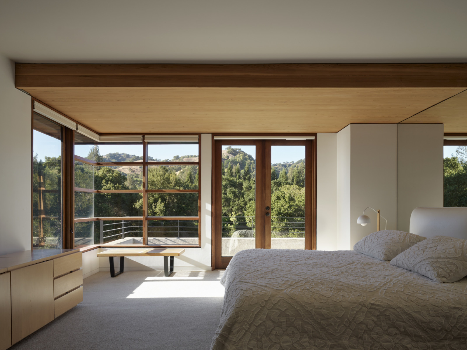 The primary bedroom of Robert Swatt's family home in Lafayette, California