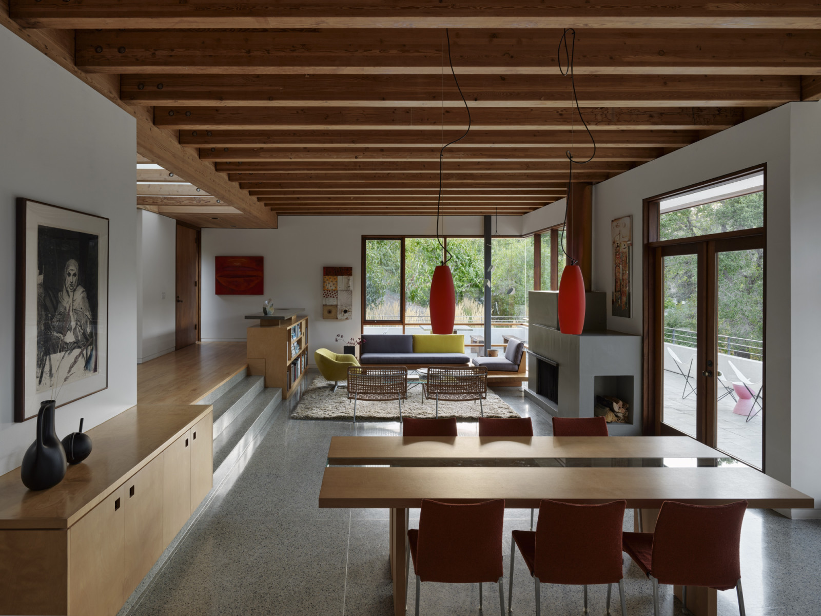 The dining area of Robert Swatt's family home in Lafayette, California