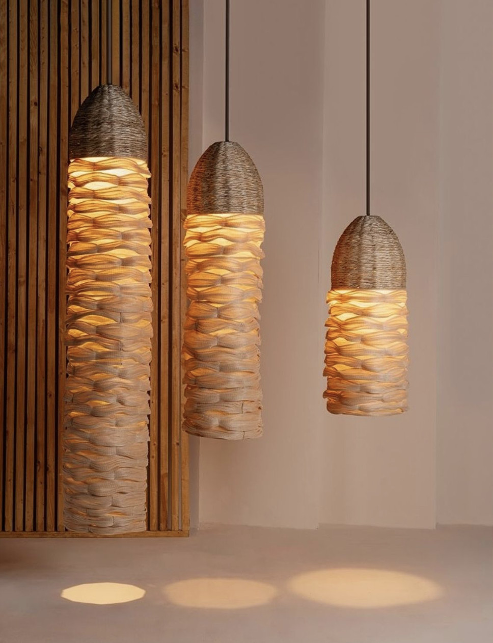 Curcuma hanging lamps by Jaime Brias