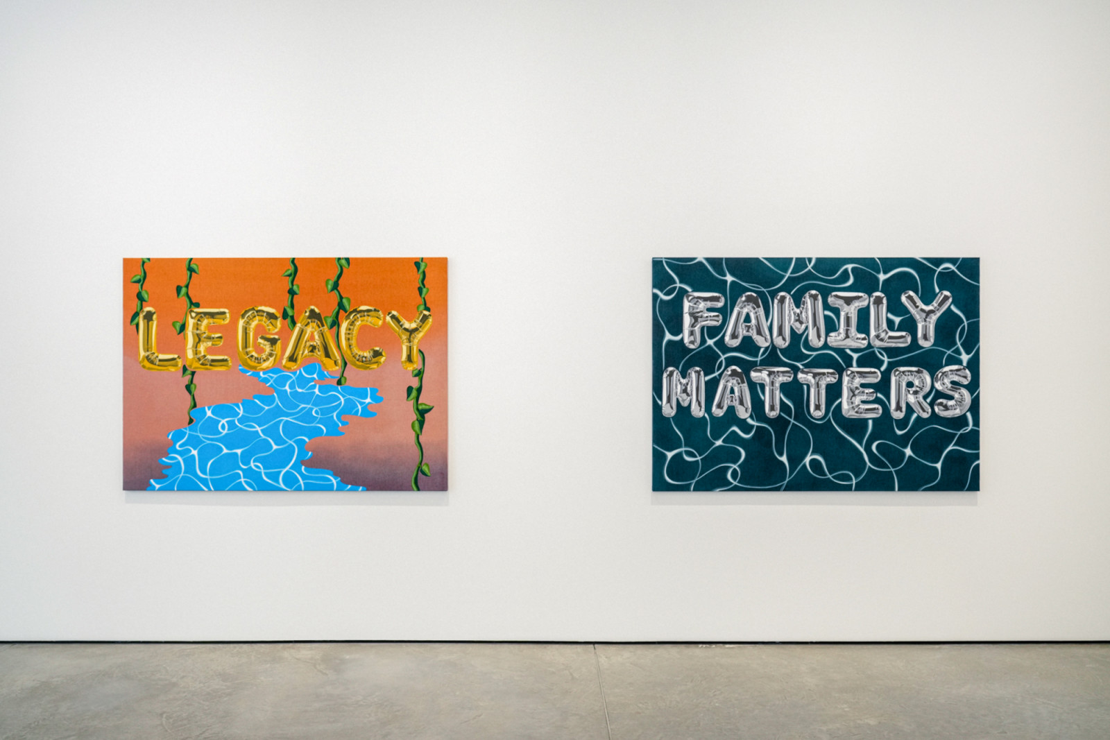 A selection of works by Mesler at Harper's Gallery Bangkok