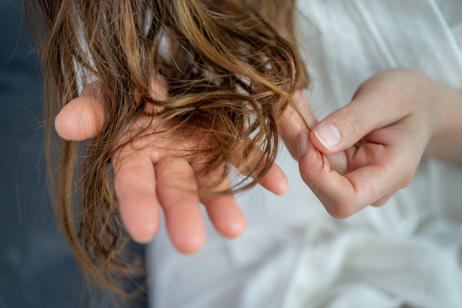 Hair damage is more than just split ends. Extremely damaged hair develops cracks in the outside layer (cuticle).