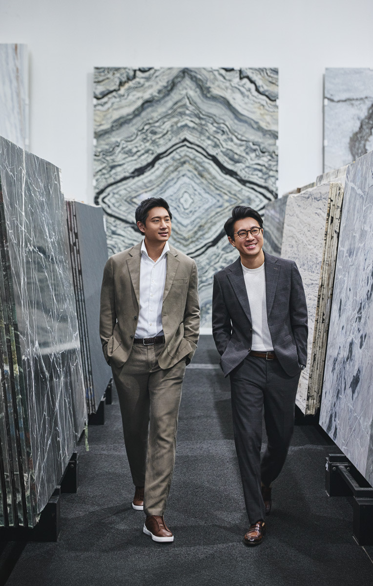 Terrence Quah (left) and Bu Shukun (left), co-founder or Architology Interiors (now under ARTG Design Group), winner of Best Penthouse at Tatler Homes Design Awards 2026