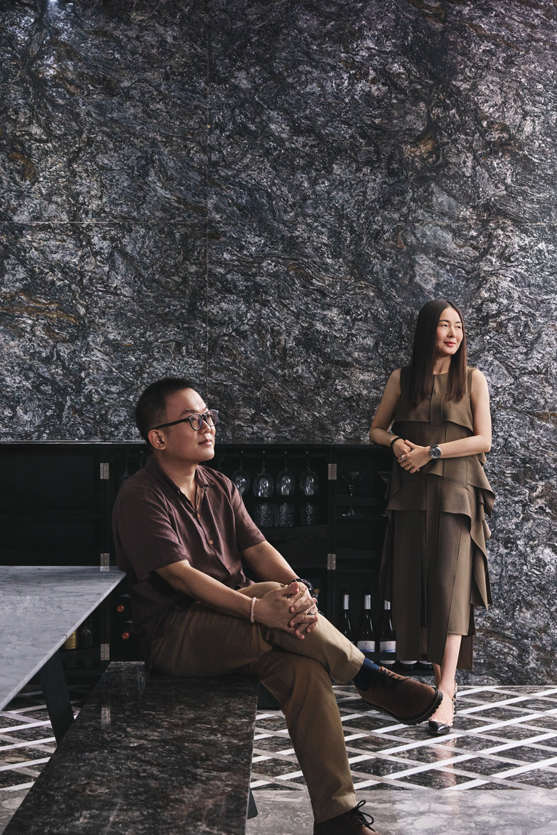 Ho Weng Hin (left), co-founder of Studio Lapis, and Ivy Koh (right), executive director and Singapore lead for architecture + design at SJ Group (formerly Surbana Jurong), joint winners of The Enduring Award at Tatler Homes Design Awards 2026