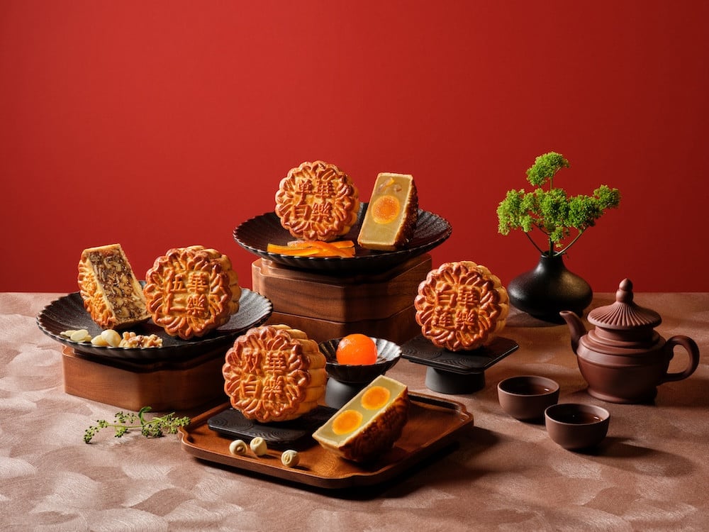 Assorted baked mooncakes by Wah Lok Cantonese Restaurant