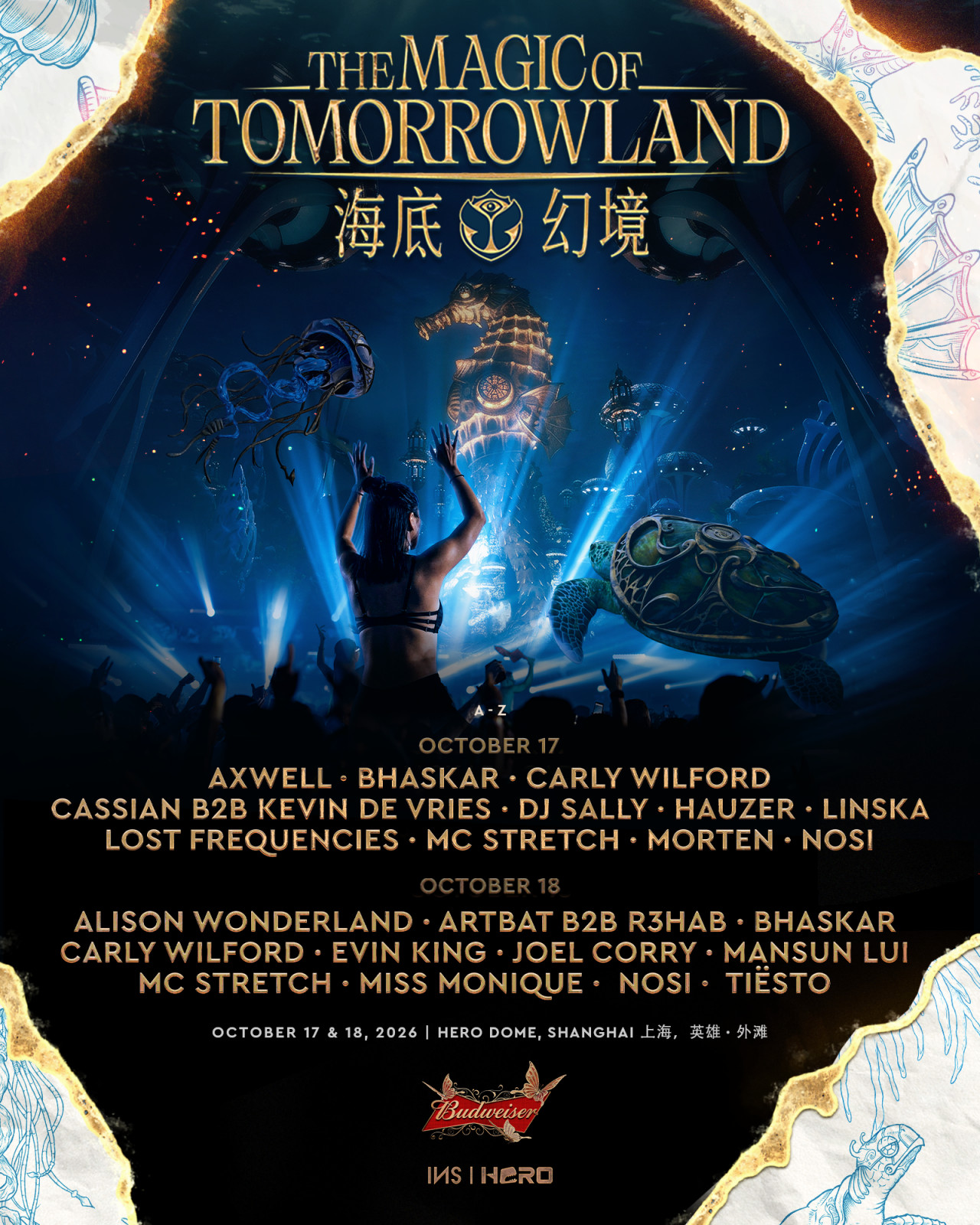 Split across two distinct chapters, the 2026 weekend transitions from atmospheric melodic techno on Saturday to Tiësto’s peak-time anthems on Sunday. (Photo: courtesy of Hero Esports)