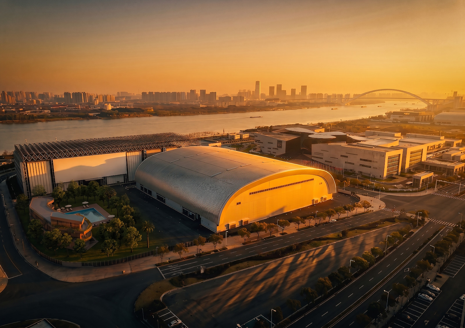 A visual of the Hero Dome, set to anchor Shanghai’s south Huangpu entertainment corridor. (Photo: courtesy of Hero Esports)