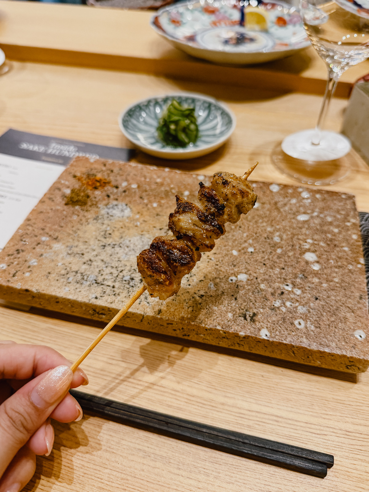 อาหารร้าน Torisawa 22 (ภาพ: Amanda Ampornmaha)