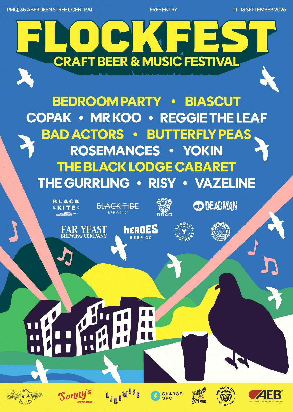 A roster of 15 local music acts and artisanal food vendors complements over 50 beers on tap. (Photo: courtesy of Black Kite Brewery)