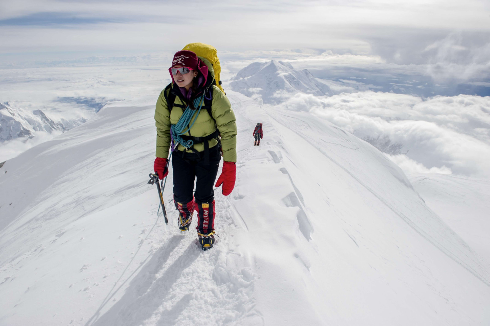 Lee on Denali in Alaska, one of the Seven Summits (Image: courtesy of Jane Lee)