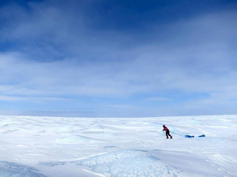 In 2013, Lee skied 560km across Greenland (Image: courtesy of Jane Lee)