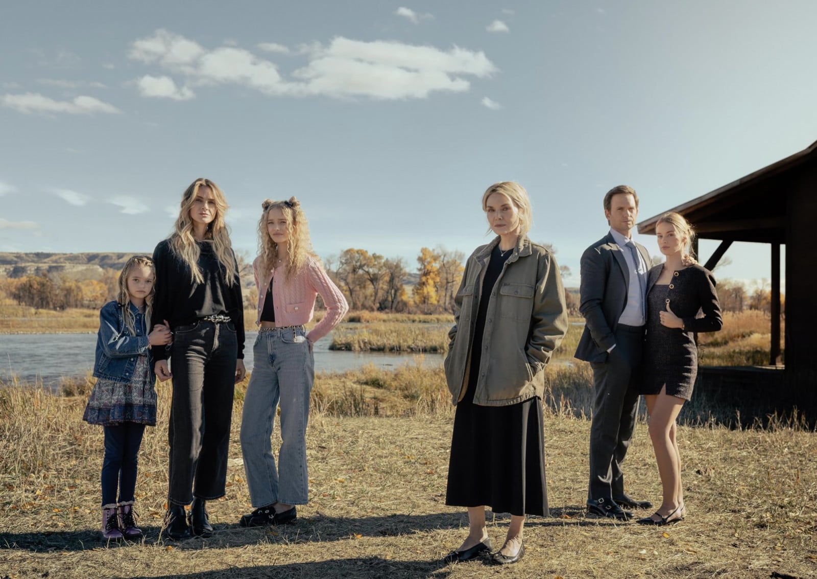 The ensemble cast of Taylor Sheridan’s hit series 1923, photographed on location.