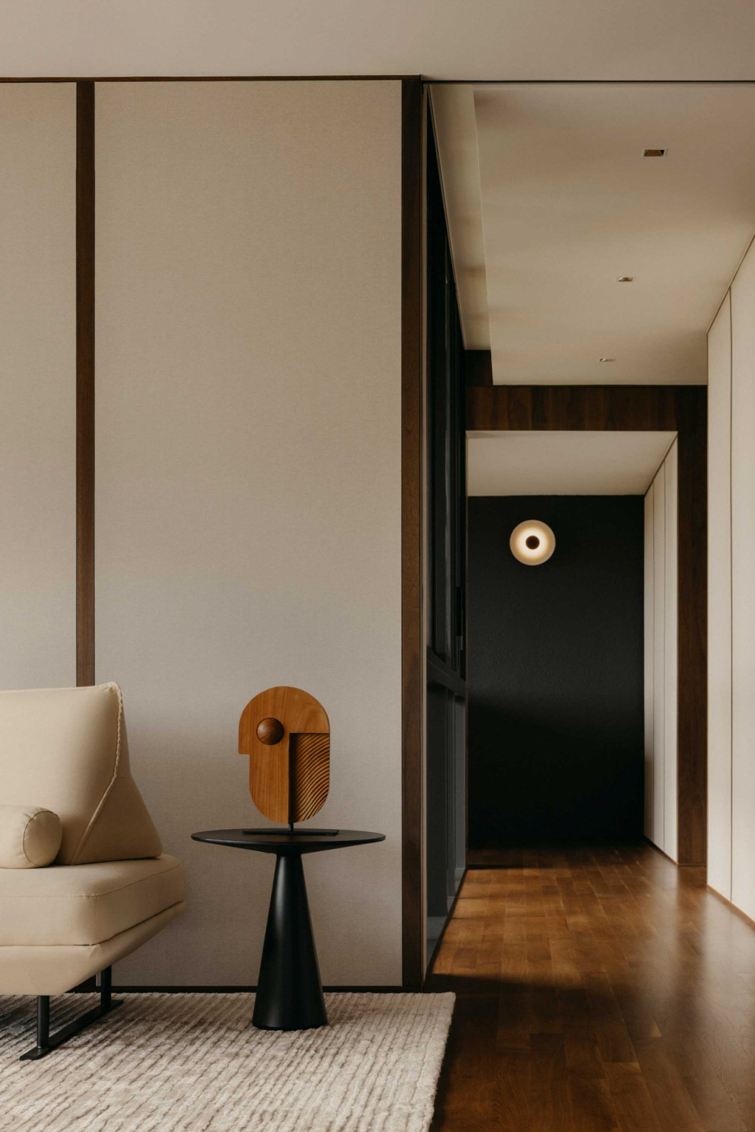 Low-VOC paints and coatings were specified for the walls and carpentry throughout the home