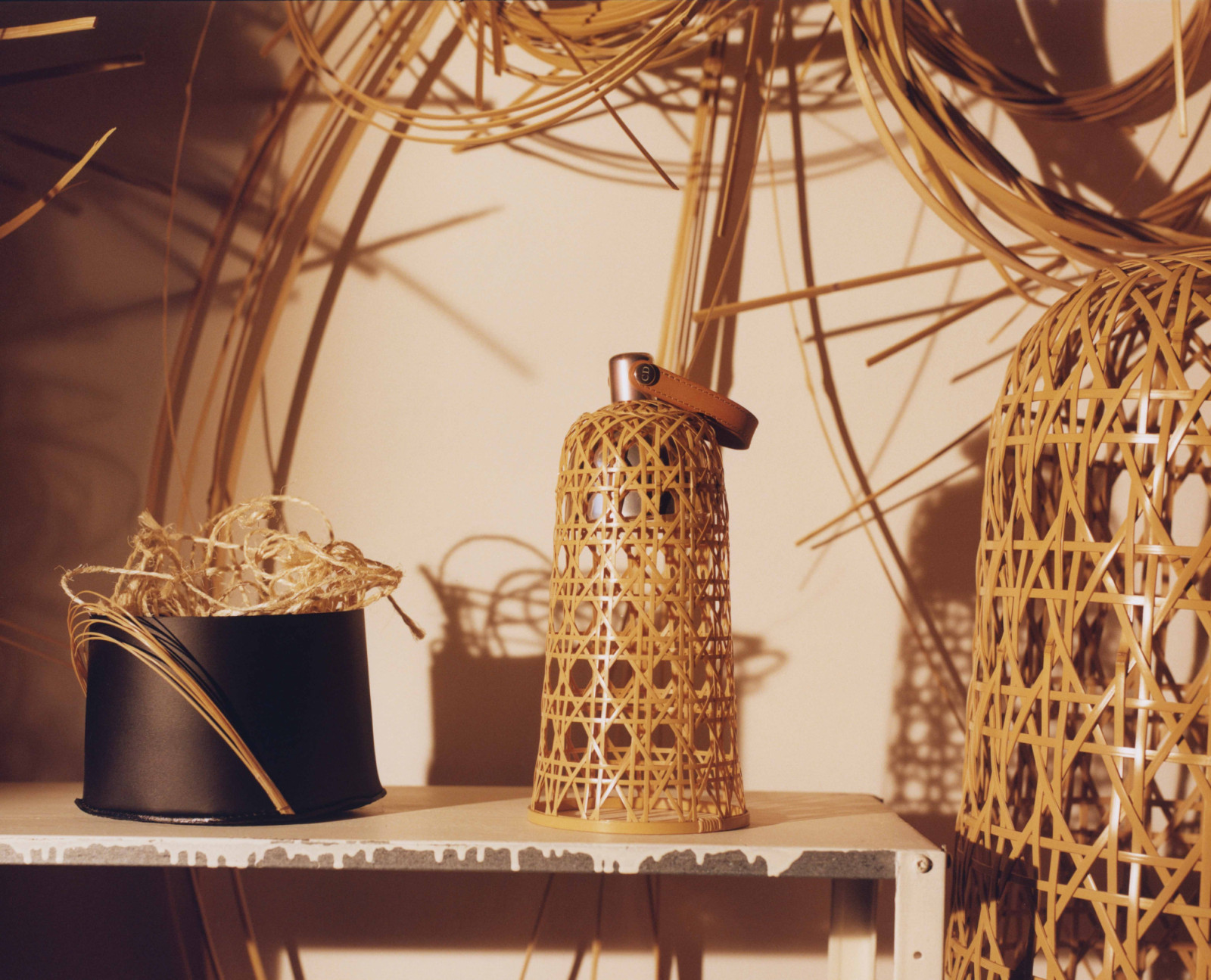 Bamboo was chosen for the precision of its weave