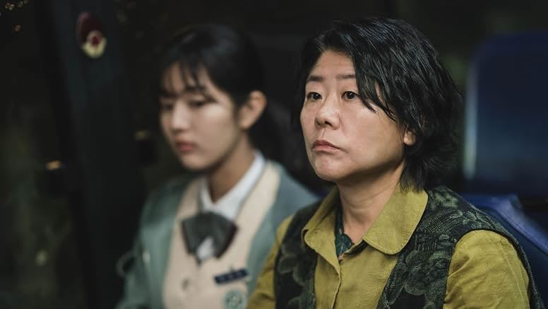 Lee Jung-eun as Jung Yoo-hee with Shin Eun-soo in Disney+ fantasy series Light Shop