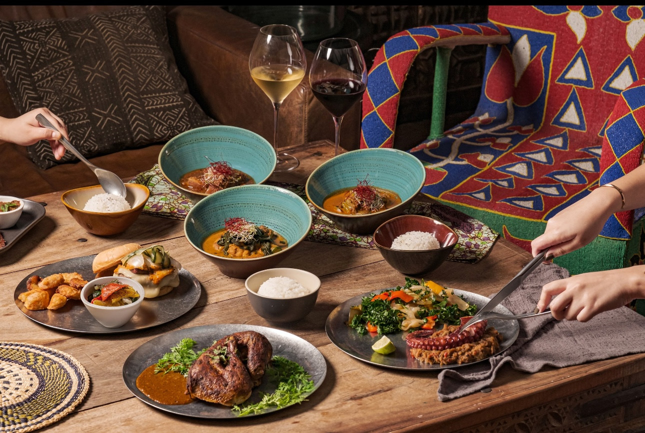 African spread at Kafe Utu