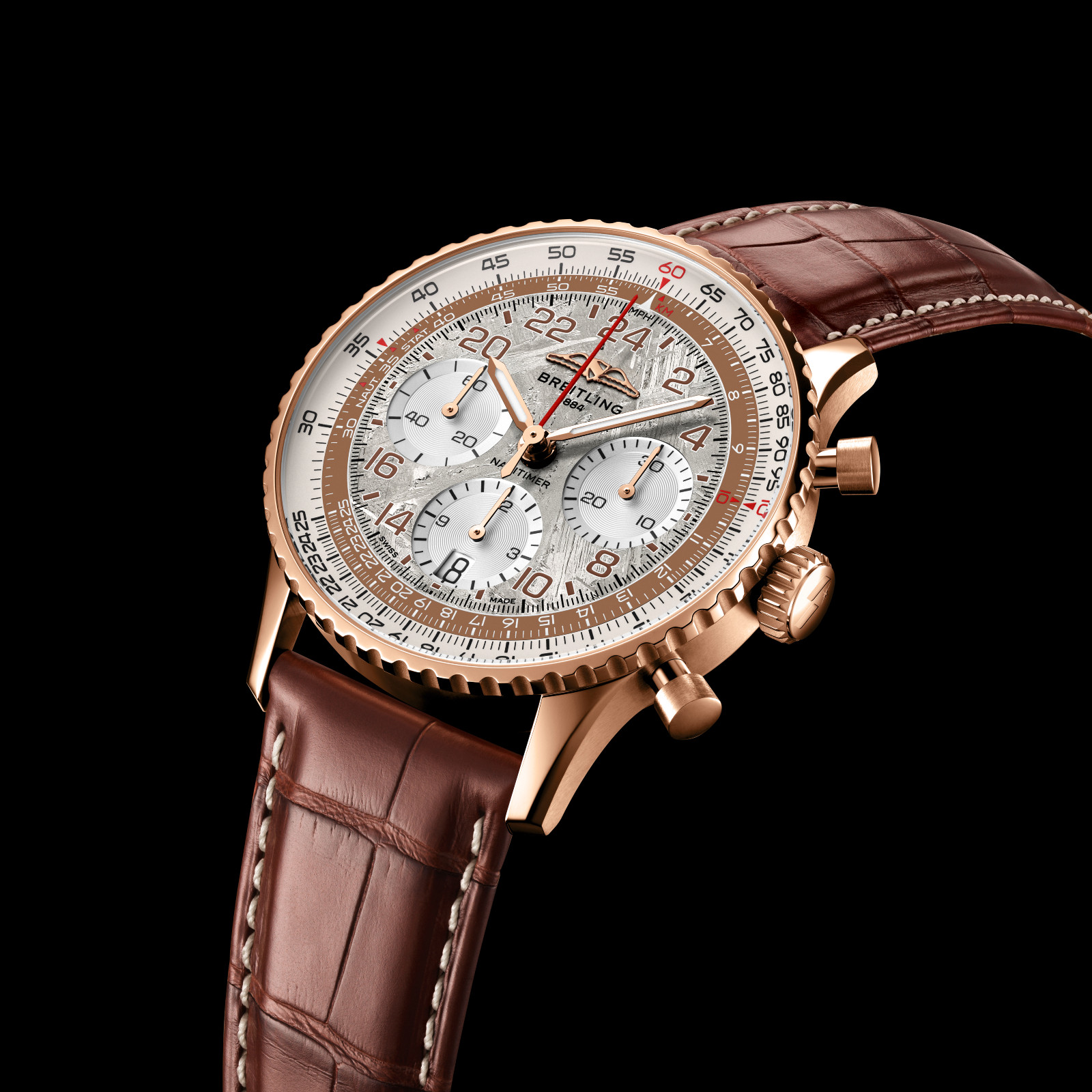 百年靈BRELTING Navitimer B02 Chronograph 41 Cosmonaute STARLUX Airline Edition,建議售價NT$ 895,000(Photo: Brietling)