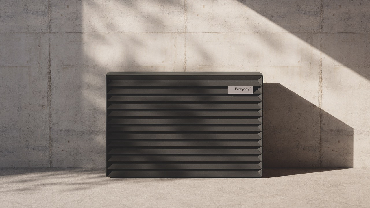 An Air^ outdoor system in a stone finish
