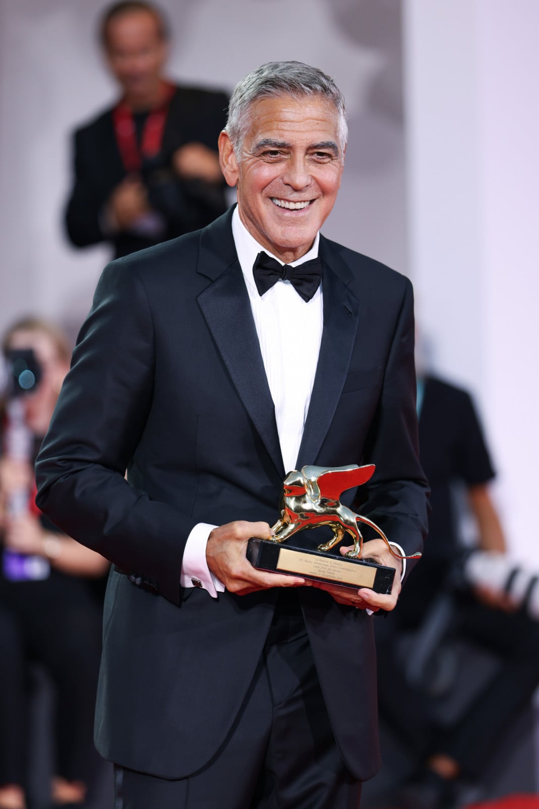 VENICE, ITALY - SEPTEMBER 02: George Clooney attends the "Ink" Screening and opening ceremony during the 83rd Venice International Film Festival at Sala Grande on September 02, 2026 in Venice, Italy. (Photo by Maria Moratti/Getty Images)