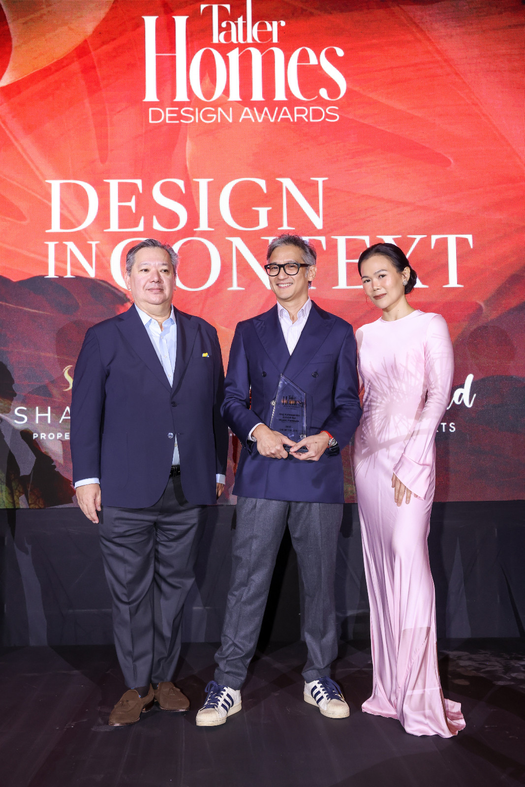 Jonathan Matti, Gabby Lichauco and Jet Acuzar at the Tatler Homes Design Awards 2026 in the Philippines