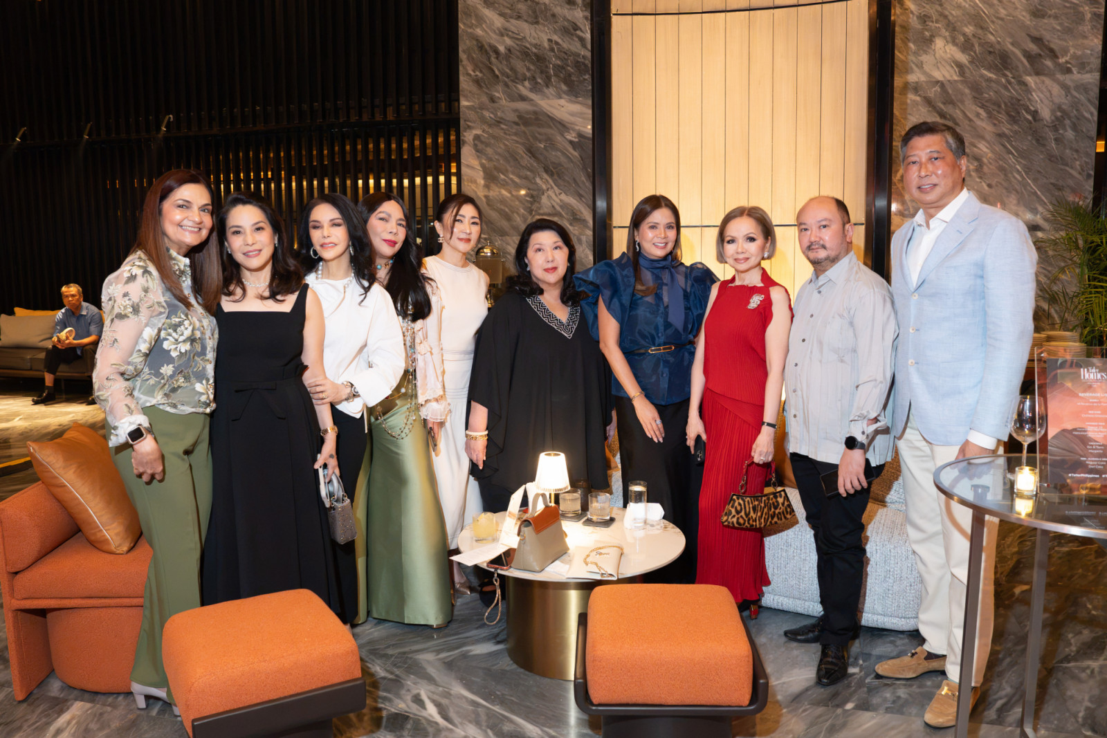Gina Mohnani, Ana Lorenzana De Ocampo, Ching Cruz, Tina Cuevas, X, Irene Martel Francisco, X, Duday Tuason, Pepper Teehankee, X