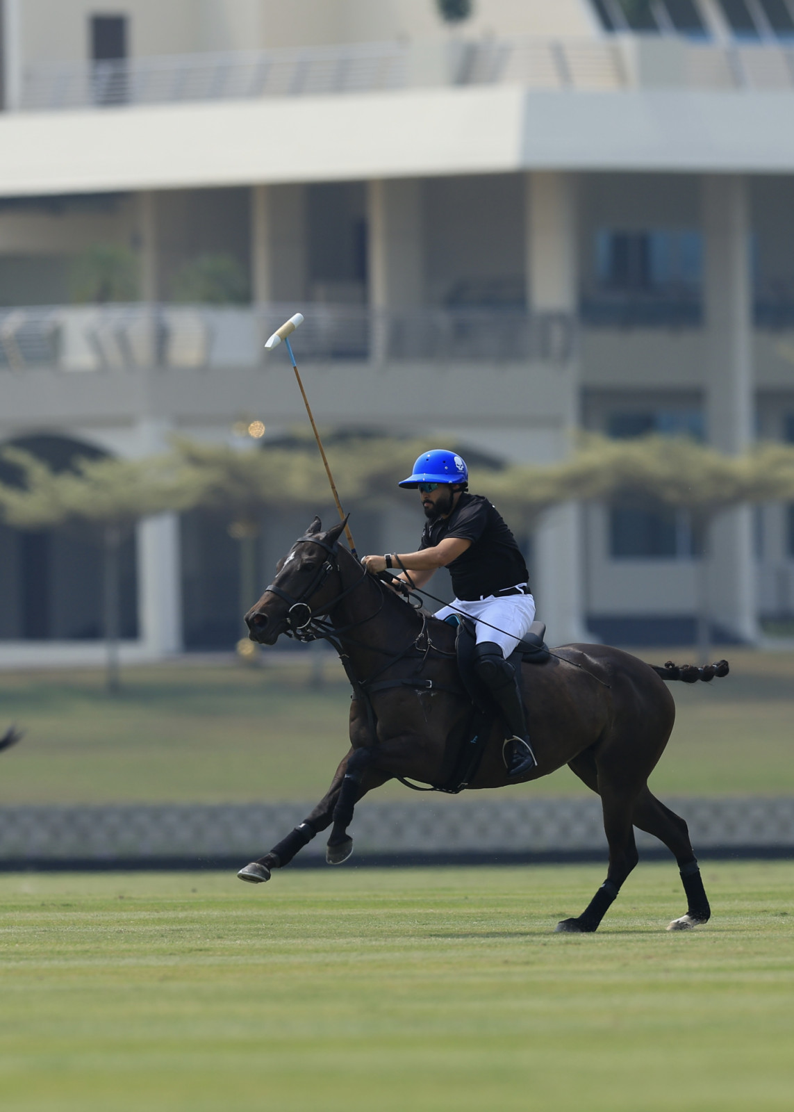 HRH Tunku Mahkota Ismail performed fiercely despite a hand injury