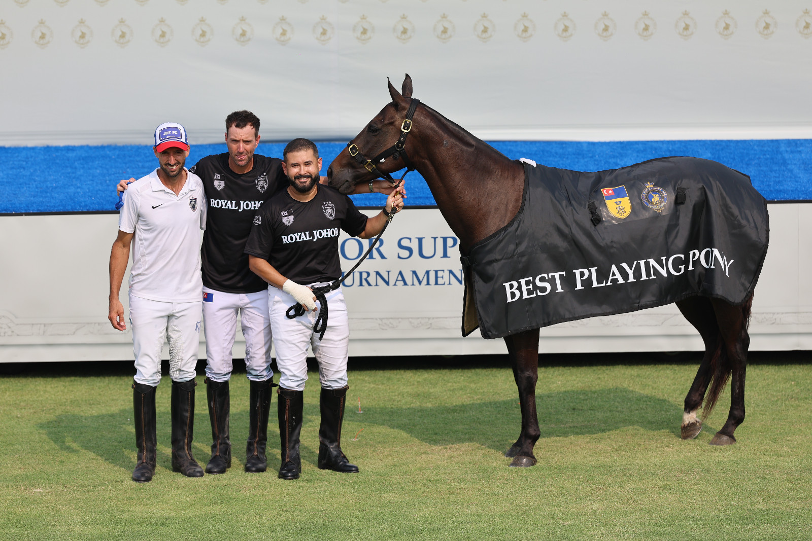 HRH Tunku Mahkota Ismail's horse, Poliya Cara Pálida, was awarded the Best Playing Pony