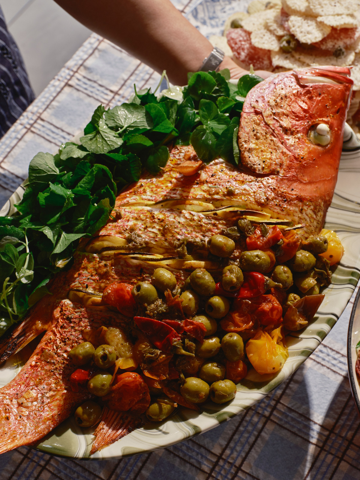 A beautiful roast fish by Sunday Street Co