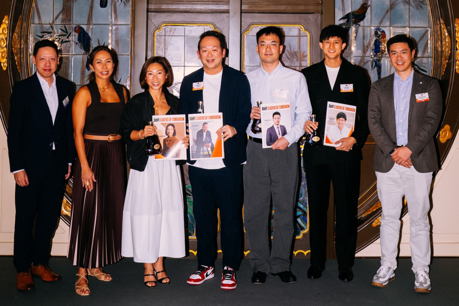 The 2026 Gen.T Leaders of Tomorrow Hong Kong honourees, with Ray Leung, Tamara Lamunière, and Jonathan Yip