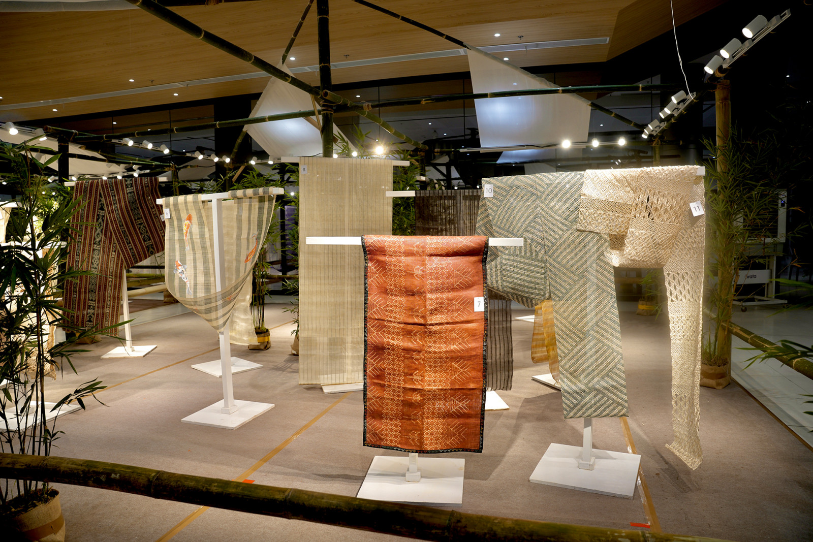 Participating entries from the previous edition of Eloisa Hizon Gomez Abaca Weaving Competition (Photo: courtesy of HABI: The Philippine Textile Council)