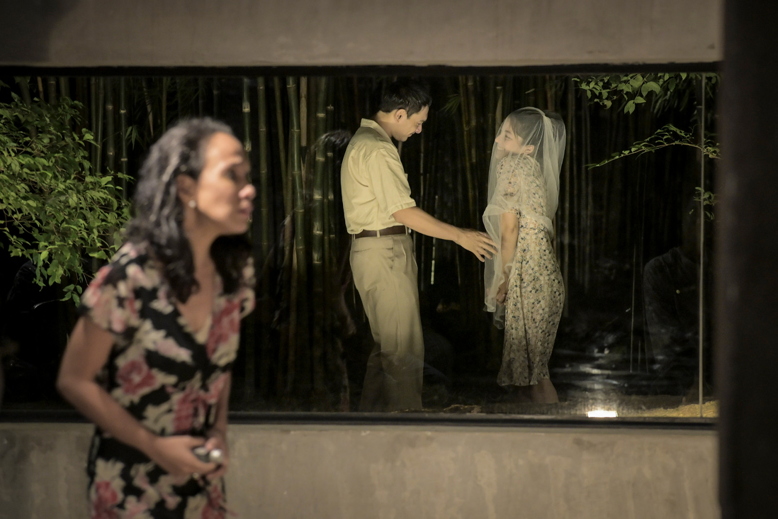 Opaline Santos, Sandino Martin and Ingrid Joyce in a scene from ‘El Fuego del Alma’ (Photo: Keith Dador)