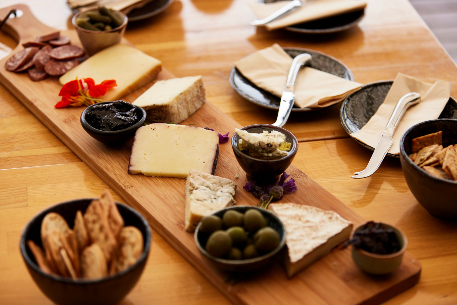 A selection of sheep milk cheeses at Grandvewe Sheep Cheeses. (Photo: courtesy of Tourism Australia)