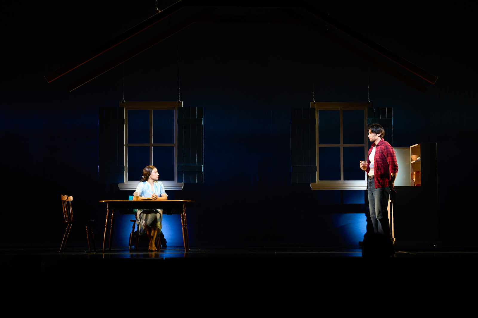 Morissette as Middle Allie and Laurence Mossman as Middle Noah in ‘The Notebook: The Musical’ (Photo: Jyllan Bitalac and Sherie Bolo / courtesy of Theatre Group Asia)