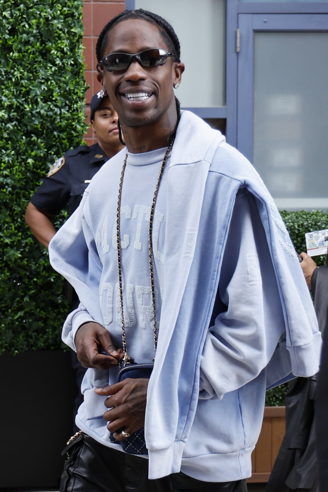 NEW YORK, NEW YORK - AUGUST 31: Travis Scott attends the first round victory of Carlos Alcaraz of Spain during day two of the 2026 US Open, a Grand Slam tennis tournament held at the USTA Billie Jean King National Tennis Center on August 31, 2026 in Flushing Meadows, Queens, New York City, NY. (Photo by Jean Catuffe/GC Images)