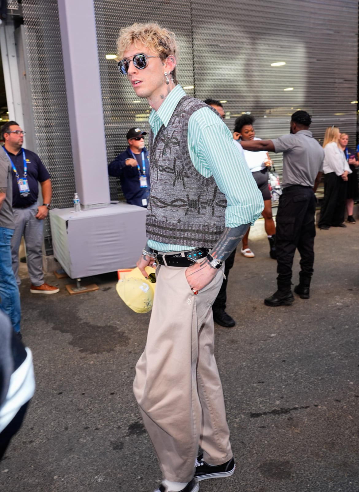 NEW YORK, NY - SEPTEMBER 12: Machine Gun Kelly attends The 2026 US Open Tennis Championships - Day 14, on September 12, 2026 in New York City. (Photo by XNY/Star Max/GC Images)
