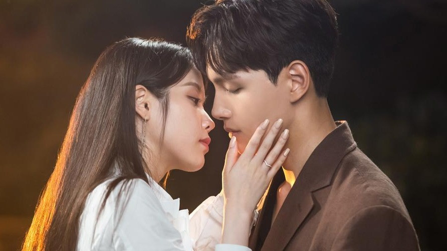IU as Jang Man-wol and Yeo Jin-goo as Koo Chan-sung in the supernatural K-drama Hotel Del Luna